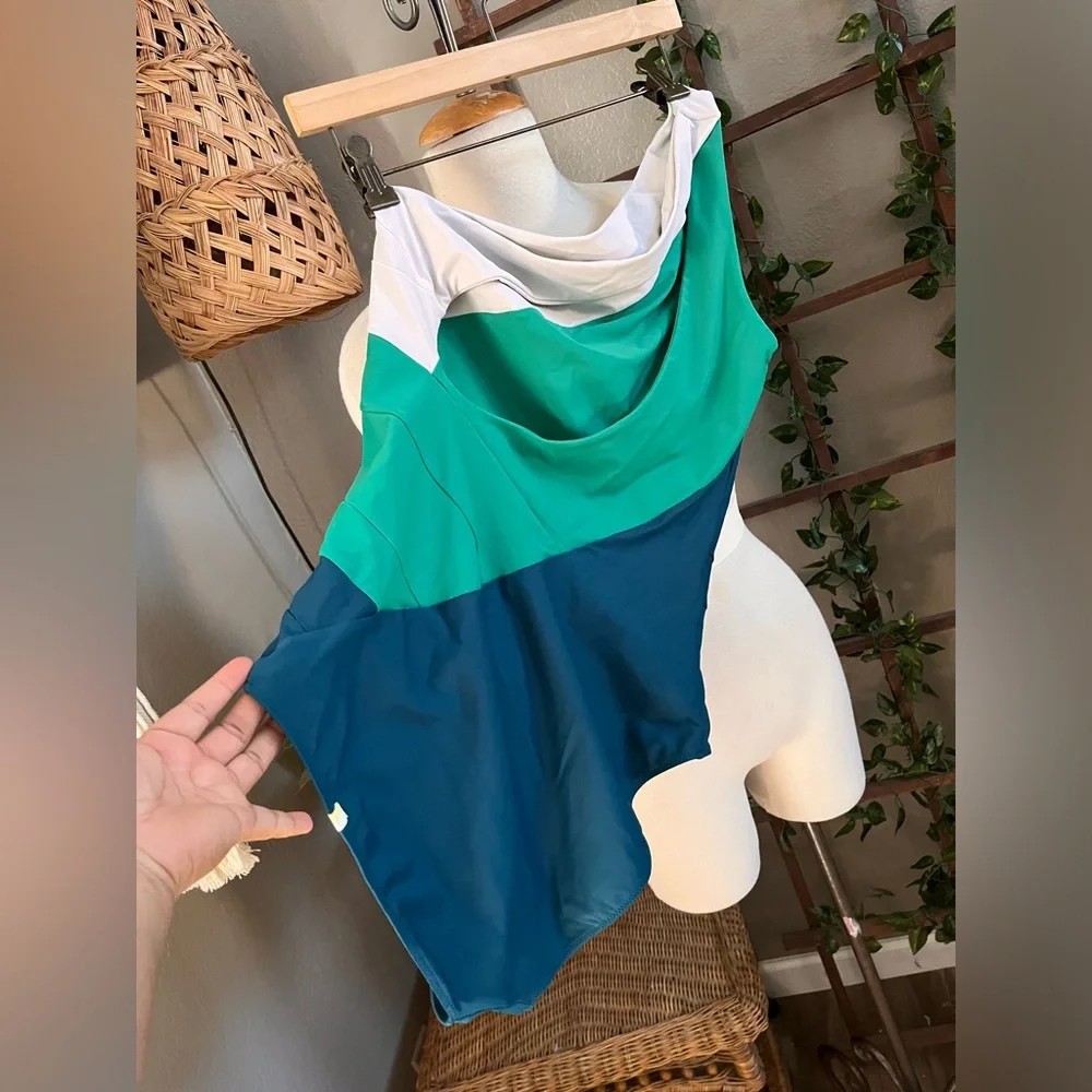 Summersalt Sidestroke Swimsuit One Piece Colorblock Support Swimwear